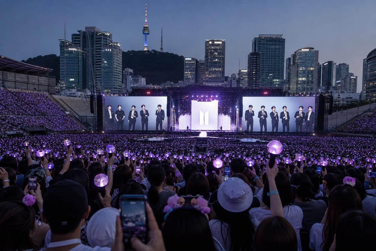 BTS concert crowd Image explaining the article's impact and background - Local commentary framed this as part of a larger “gl...