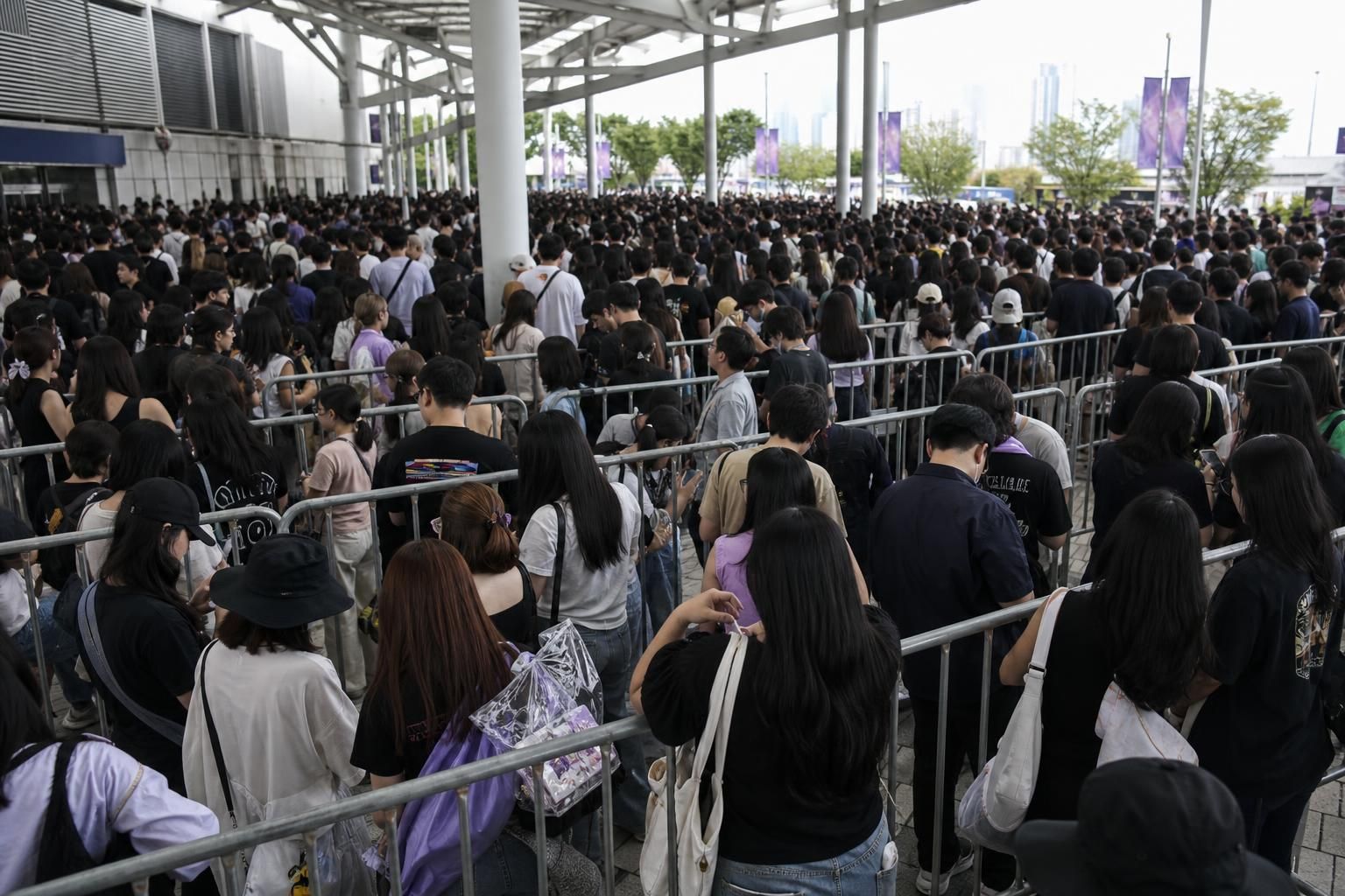 Busan concert Image showing the article's key context - In addition to the timing, multiple reports described physical bottle...