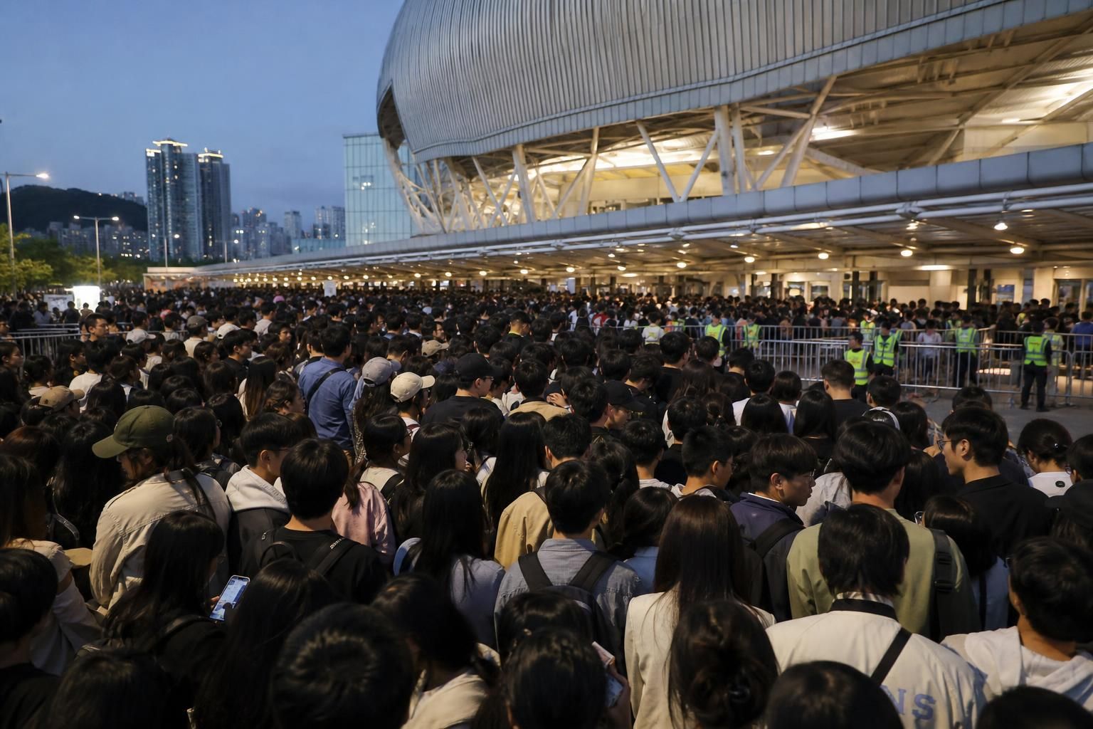 Busan concert Image showing the article's key context - Online accounts described a mismatch between the planned schedule—sch...
