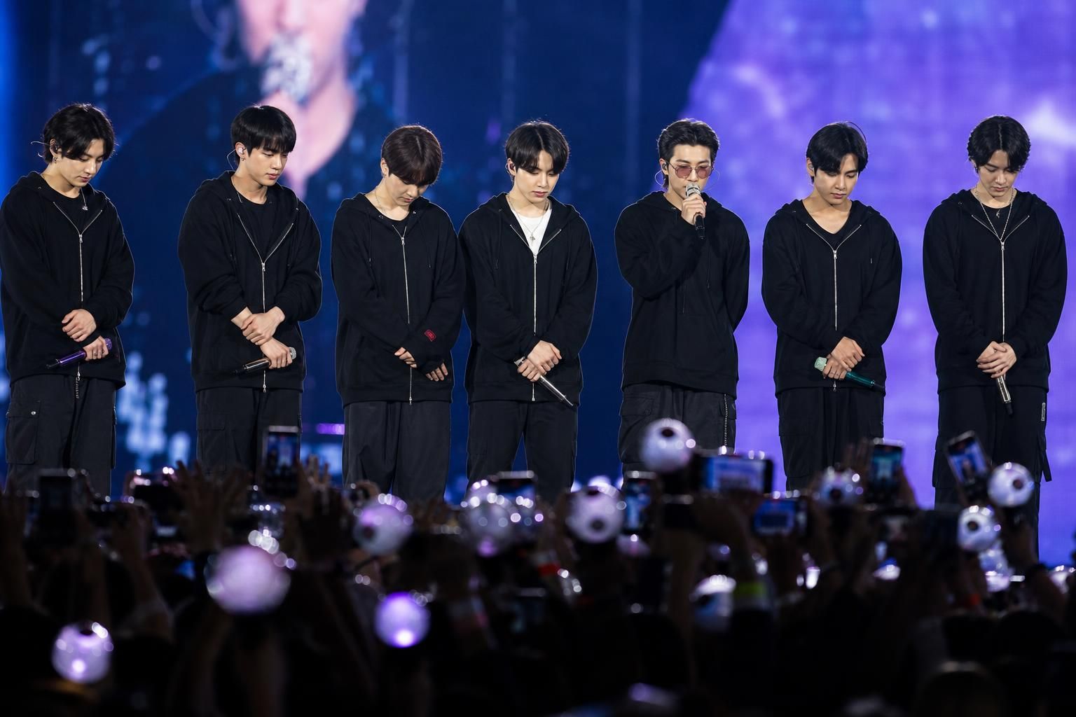 BTS concert Image explaining the article's impact and background - Despite the members’ respectful tone, ARMY reactions—captu...
