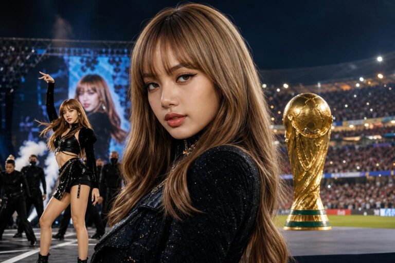Lisa World Cup featured image - BLACKPINK’s Lisa Steals the Spotlight at North America World Cup Opener, Signaling K-pop’s Gr...