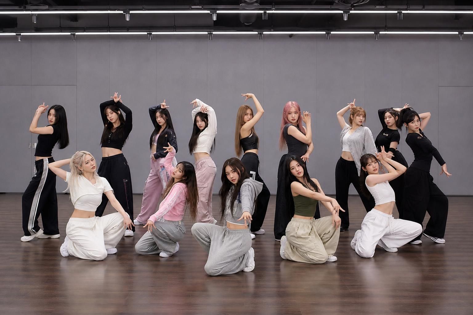 K-pop choreography Image showing the article's key context - According to Soompi , HYBE published the dance practice video on...