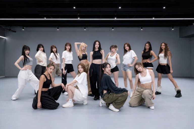 dance practice featured image - LE SSERAFIM, ILLIT and KATSEYE Debut “ICONIC BY MISTAKE” Choreography in New Dance Practice V...