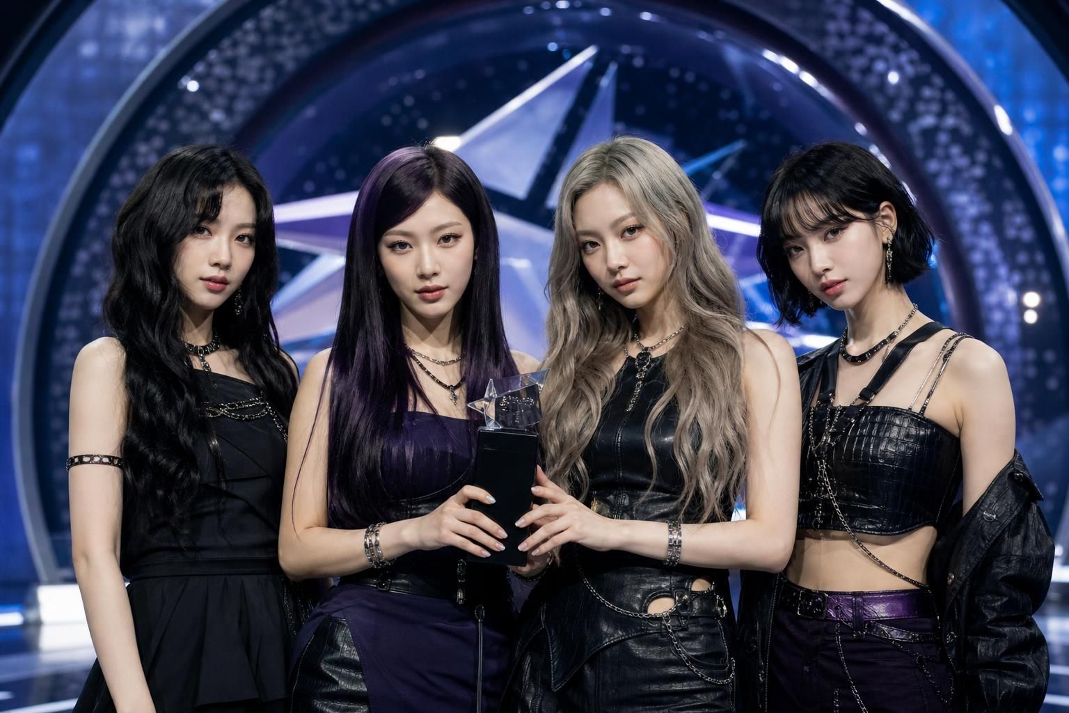 k-pop charts Image showing the article's key context - Other major acts rounded out the upper positions: LE SSERAFIM’s PUREFL...